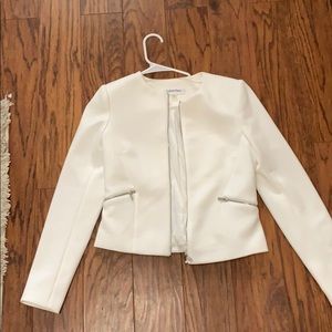 White Calvin Klein blazer